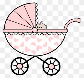 Pram 2 - Baby Stroller Clipart - Png Download