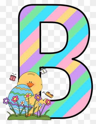 Easter Alphabet Letters Clipart