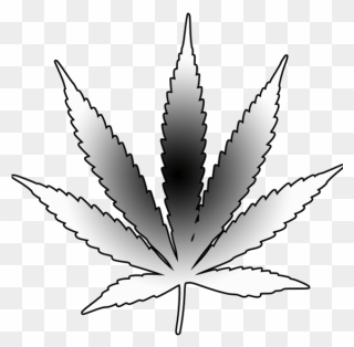 Weed Clipart Leaf Outline - Weed Plant Tattoo Outline - Png Download