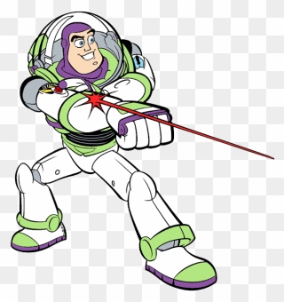 Transparent Buzz Lightyear Flying Png - Buzz Lightyear Shooting Laser Clipart