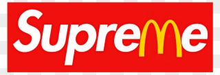 Supreme Sticker T-shirt Hoodie Logo Mcdonalds Clipart - Subscribe Button White Background - Png Download