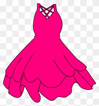 Prom Clipart Princess Gown - Black Dress Clip Art - Png Download