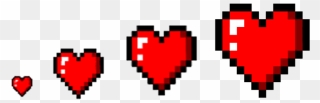 Heart Pixel Art - 8 Bit Heart Png Clipart