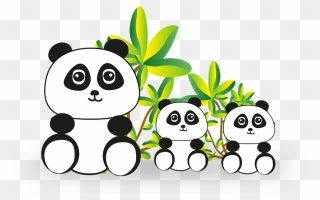 Panda Birthday Theme Boy Clipart