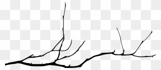 Branch Png - Simple Tree Branch Silhouette Png Clipart
