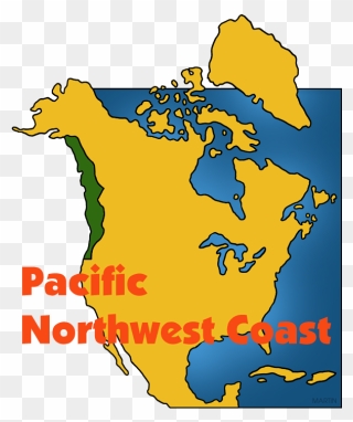 Clipart Coast - Clipart Best - Native American Northwest Coast Map - Png Download