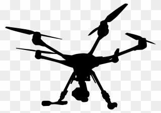 Drone Silhouette Png - Silhouette Drone Png Clipart