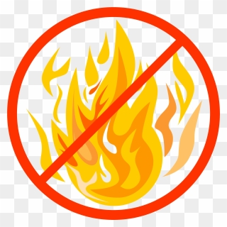 Graphic For Open Fire Ban - Clip Art No Fire - Png Download