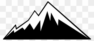 Mountain Outline Clipart Vector Free Download Free - Mountain Clipart Black And White - Png Download