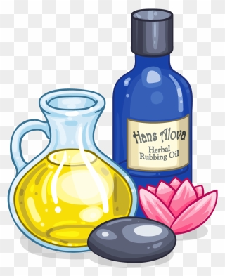 Transparent Herbal Clipart - Massage Oil Clipart - Png Download