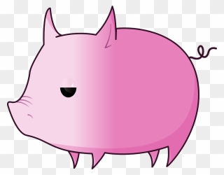 Little Cartoon Pig Clipart - Pig Clip Art - Png Download