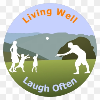 Living Well Laugh Often Logo - Clip Art - Png Download