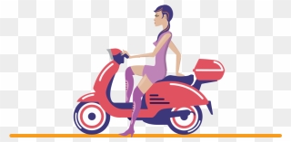 Bike Taxi Booking App Clipart