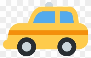 Taxi Emoji Clipart - Taxi Emoji - Png Download