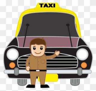 Indian Clipart Bus Driver - Taxi Driver Cartoon Png Transparent Png