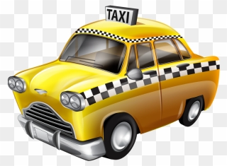 Cartoon New York Taxi Cab Clipart