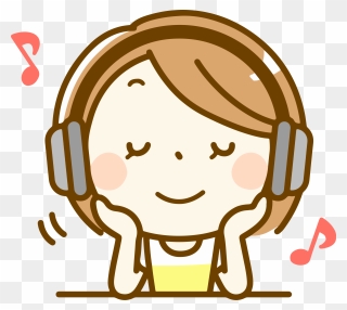 Listening Clipart, Picture - Listen To Music Clipart - Png Download
