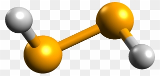 Hydrogen Diselenide’s Ball And Stick Model Clipart