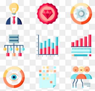 And Web Analytics - Big Data Icons Png Clipart