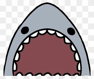 #shark #bite #mouth #freetoedit - Transparent Shark Sticker Clipart