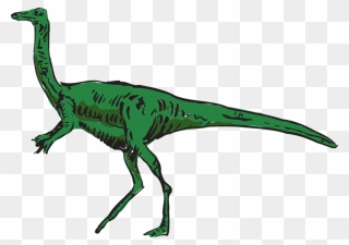 Small Dinosaur With Long Neck Clipart