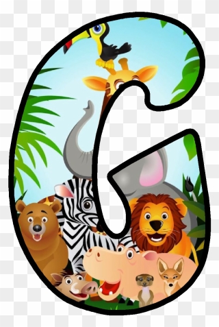 Transparent Jungle Png - Alphabet Jungle Safari Letters Clipart