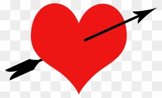 Love Heart And Arrow - かわいい ハート イラスト Clipart