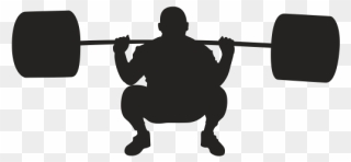 Silhouette Physical Fitness Olympic Weightlifting Fitness - Training Silhouette Png Clipart