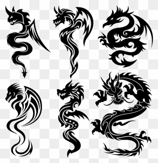 Chinese Dragon Small Tattoo Clipart