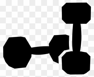 Collection Of Free Dumbbell Drawing Cardio Download - Exercise Clipart Black And White - Png Download