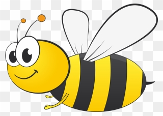 Bee Png Clipart Png - Clip Art Cartoon Bee Transparent Png
