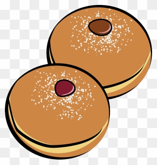 Cookies, Biscuit, Sweets, Doughnut - Hanukkah Donuts Clipart - Png Download