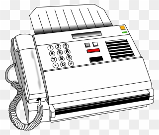 Fax Machine Vector Image - Fax Clipart - Png Download