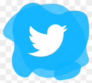 Twitter - Red Twitter Logo Transparent Clipart