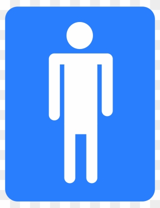 Boys Restroom Clipart - Png Download