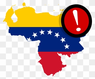 Venezuela Outline With Flag Clipart