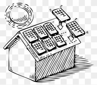 Get Going Green Energy Technologies - Solar Energy Black And White Clipart - Png Download