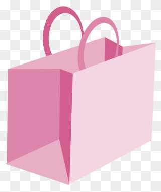 Pink Shopping Bag Png Clipart