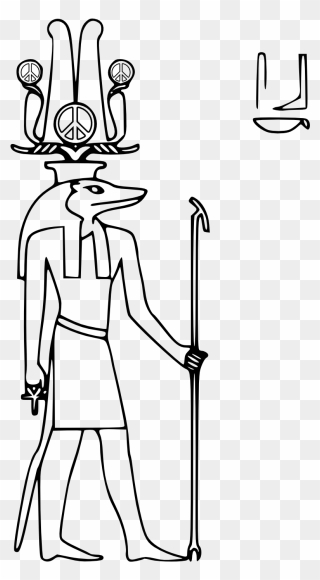 Scalable Vector Graphics Peace Sign Egyptian God Sobek - Sobek Egyptian God Coloring Clipart