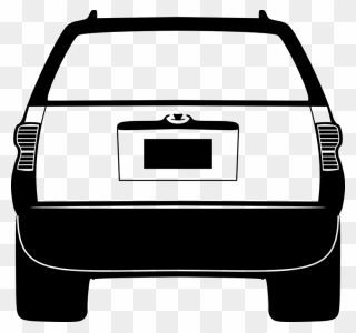 Tailgating Car Clipart Transparent Background - Car Back Silhouette Png