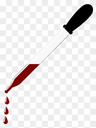 Dropper With Blood - Medicine Dropper Clip Art - Png Download