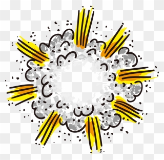 Explosion Clip Art - Comic Png Exploded Clipart Transparent Png