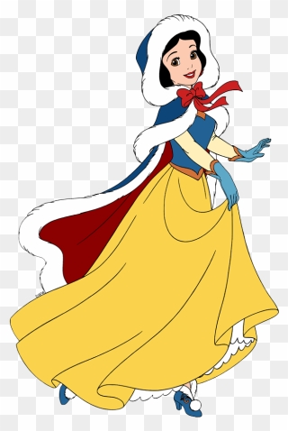 Disney Princess Snow White Winter Dres Clipart