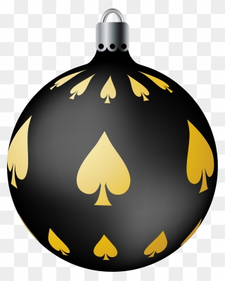 Poker Christmas Ornaments Clipart
