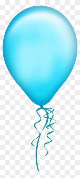 Light Blue Balloon Transparent Background Clipart