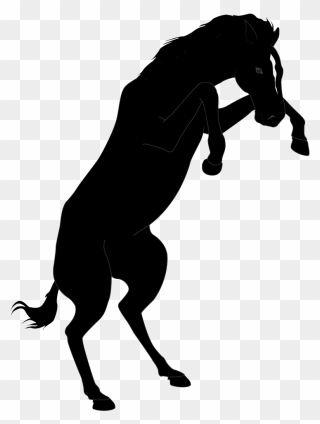 Horse Silhouette - Mustang Sports Clipart