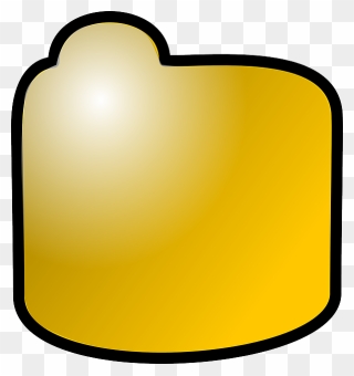 Computer, Icon, Folder, Closed, Gold, Theme - Icon Clipart
