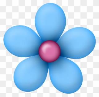 Flores Dibujo Png Azul Clipart