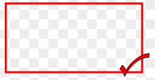 Red Check Borders Clipart - Colorfulness - Png Download