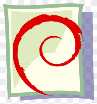 Art,area,text - Debian Logo Clipart